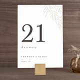 "Herb Garden" - Table Numbers in Taupe by Sarah Brown - Front