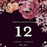 "Fall Floral" - Table Numbers in Mauve by Alethea and Ruth - Detail