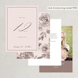 "set in stone" - Table Numbers in Dusty Rose by Mansi Verma - Back of Card Options