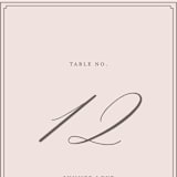 "set in stone" - Table Numbers in Dusty Rose by Mansi Verma - Detail