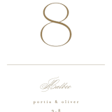 "Uncorked" - Table Numbers in Golden by Kristie Kern - Detail