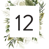 "Enchanted Greenery" - Table Numbers in Frost by Susan Moyal - Detail