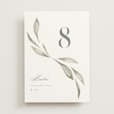 "Whispered Leaves" - Table Numbers in Leaf by Kristie Kern - Front
