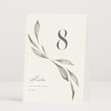 "Whispered Leaves" - Table Numbers in Leaf by Kristie Kern - Folded
