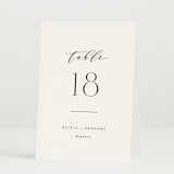 "Classy Type" - Table Numbers in Lily by Hooray Creative - Folded