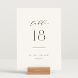 "Classy Type" - Table Numbers in Lily by Hooray Creative - Displayed (stand not included)