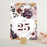 "Lush Bouquet" - Table Numbers in Autumn by Phrosné Barwood - Front