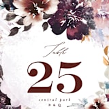 "Lush Bouquet" - Table Numbers in Autumn by Phrosné Barwood - Detail