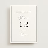 "Overlapping" - Table Numbers in Noir by Amy Kross - Front