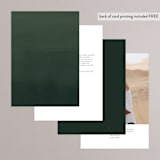 "Floral Love" - Table Numbers in Lilac by Lori Wemple - Back of Card Options