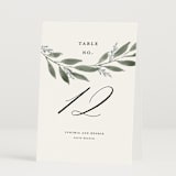 "Pressed Foliage" - Table Numbers in Heather by Stacey Meacham - Folded