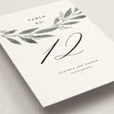 "Pressed Foliage" - Table Numbers in Heather by Stacey Meacham - Detail