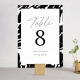 "Landscape" - Table Numbers in Black Tie by Laura Hamm - Front
