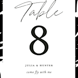 "Landscape" - Table Numbers in Black Tie by Laura Hamm - Detail