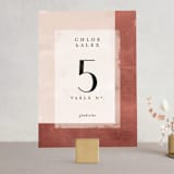 "Dust" - Table Numbers in Sienna by Carrie ONeal - Front