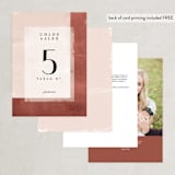"Dust" - Table Numbers in Sienna by Carrie ONeal - Back of Card Options