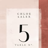 "Dust" - Table Numbers in Sienna by Carrie ONeal - Detail