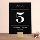 "Aligned" - Table Numbers in Pearl by Michelle Taylor - Front