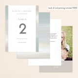 "Grounded in Love" - Table Numbers in Porcelain by Nicole Walsh - Back of Card Options