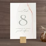 "cultured pearl" - Table Numbers in Pearl by Erin Deegan - Front