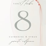 "cultured pearl" - Table Numbers in Pearl by Erin Deegan - Detail