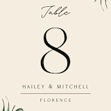 "Meander" - Table Numbers in Obsidian by Kaydi Bishop - Detail