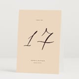 "un mariage photographique" - Table Numbers in Mocha by Benita Crandall - Folded