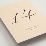"un mariage photographique" - Table Numbers in Mocha by Benita Crandall - Detail
