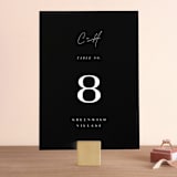 "Gotham" - Table Numbers in Ink by Ana Sharpe - Front
