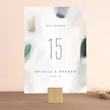 "Artsy Minimal" - Table Numbers in Forest by Melanie Severin - Front