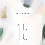 "Artsy Minimal" - Table Numbers in Forest by Melanie Severin - Detail