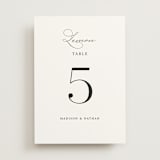 "Organza" - Table Numbers in Linen by Jill Means - Front