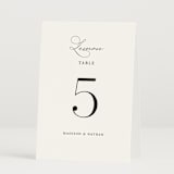 "Organza" - Table Numbers in Linen by Jill Means - Folded