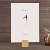 "stylist script" - Table Numbers in Ivory by Cass Loh - Front