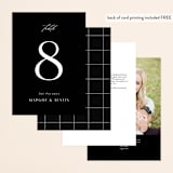 "Margot" - Table Numbers in Midnight by Lauren Chism - Back of Card Options
