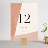 "Magazine Serif" - Table Numbers in Sand Dunes by Elly - Front