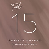 "hazelnut" - Table Numbers in Fawn by chocomocacino - Detail