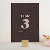 "joconde" - Table Numbers in Mahogany by chocomocacino - Front