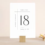 "Narrative" - Table Numbers in Frost by Jennifer Wick - Front