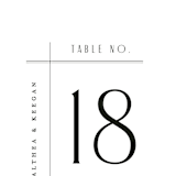 "Narrative" - Table Numbers in Frost by Jennifer Wick - Detail