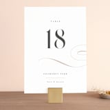 "Foundry" - Table Numbers in Rose Quartz by Kristie Kern - Front
