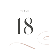 "Foundry" - Table Numbers in Rose Quartz by Kristie Kern - Detail