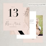 "Eternity Script" - Table Numbers in Blush by Michelle Taylor - Back of Card Options