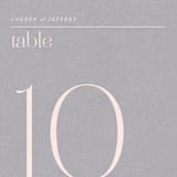 "legacy" - Table Numbers in Pebble by Leia Matt - Detail
