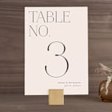 "Landscape" - Table Numbers in Champagne by Kelly Schmidt - Front