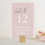 "Marry You" - Table Numbers in Blush by Design Lotus - Front