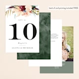 "rustic florals" - Table Numbers in Garden by Kate Ahn - Back of Card Options