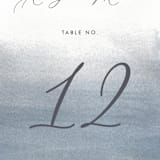 "Romantic Watercolor" - Table Numbers in Mist by Sparkvites - Detail