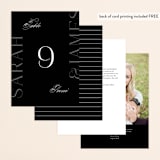 "Coupling" - Table Numbers in Cloud by Lauren Chism - Back of Card Options