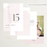 "Painterly" - Table Numbers in Blush by Kelly Schmidt - Back of Card Options